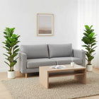 HOMCOM 4' Faux Fiddle Leaf Fig Tree - Green - 2 Pack-Adjustable branches with 45 leaves let you easily customise the tree's shape 