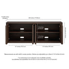 Hudson&Canal Vance Rectangular TV Stand for TV's up to 78" - Alder Brown-Product Dimensions: 68" L x 15.5" W x 24" H