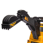 Aosom 3-in-1 6V Electric Ride-On Excavator, Bulldozer and Road Roller - Yellow-Colour: Yellow, Black 