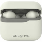 Creative Labs 51EF1100AA000 Zen Air Plus True Wireless Earbuds - White-The battery life provides up to 8 hours of playback on a single charge and a total of up to 32 hours with the charging case
