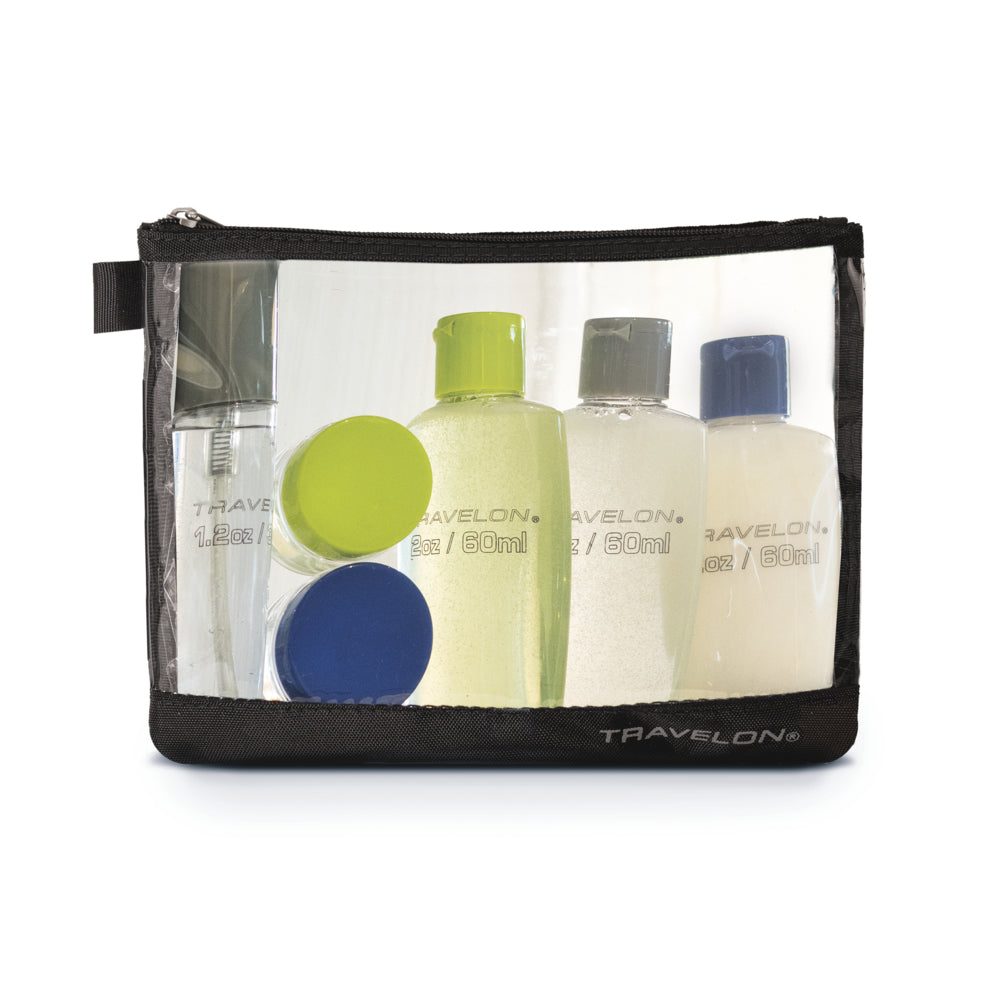 Travelon 1 Quart Zip-Top Bag with Bottles - Black | staples.ca