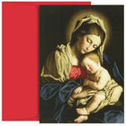 JAM Paper Christmas Cards Set - Child at Rest & Madonna - 18 Pack-Color: Child at rest & Madonna design