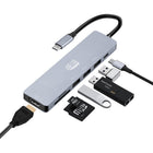Adesso 7-in-1 USB-C Docking Station Hub-4K HDMI Output - Connect to external monitors or projectors with ultra-clear 4K resolution for stunning visuals