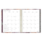 Blueline Monthly Planner - 9-1/4" H x 7"-1/4" W - Floral Design - Bilingual-Ruled weekly layout