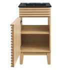 Modway Render 18" Bathroom Vanity - Oak/Black-8