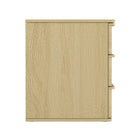 Manhattan Comfort Molly 26" Modern Nightstand - Natural Oak-Perfect for Bedside Storage, Lamps or Display Items
