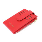 Champs Iconic Yoga Cardholder - Red-Front Snap closure
