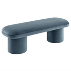 Modway Orla Performance Velvet Bench - Cadet Blue-8