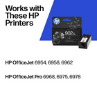 HP 902XL Black High Yield Original Ink Cartridge (T6M14AN)-Get up to 2X the pages with Original HP XL ink cartridges compared to standard cartridges