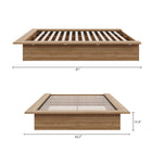 Nexera Malibu Bed Frame - Full Size - Brown Oak-9