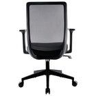 Staples Essentials Mesh Back Fabric Task Chair - Black-Tilt with adjustable tension control for comfort