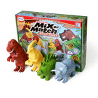 Popular Playthings Magnetic Mix or Match Dinosaurs-Magnetic toys: Put together a fun dinosaur puzzle when you match the pieces by color or build something funny to create a silly dino mix like a Tyrannosaurus-Stegosaurus!