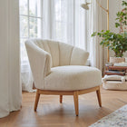 Zuo Leque Accent Chair - Tawny Beige-Chair Weight Capacity: Supports up to 250 lb