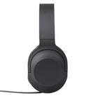 Basic Tech Wired Over The Ear Foldable Headphones - Charcoal-Foldable sleek headphones