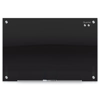 Quartet Infinity Magnetic Glass Dry-Erase Board - Balck - 24" W x 18" L-Tempered dry-erase marker board will not stain, ghost, scratch or dent