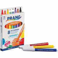 Prang Washable Master Pack Art Markers - Bullet Tip - Assorted Colours - Set of 8-Give precision and add details to your drawings, every time you sketch or illustrate