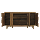 Modway Owen 59" 4 Door Geometric Sideboard - Walnut-8