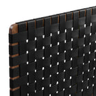 Modway Sparta Weave Vegan Leather King Headboard - Walnut Black-Assembly Required