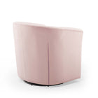Modway Prospect Tufted Performance Velvet Swivel Armchair - Pink-No Assembly Required