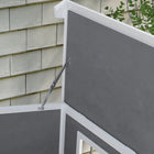 PawHut Outdoor Wooden Dog House with Removable Bottom - Grey-Raised floor protects against soggy grass 