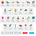 TREND enterprises Photo Alphabet Cards Zaner-Bloser Manuscript Bulletin Board Set-Age group and grade: Ages 4 - 8 and grades pre-kindergarten - 2nd