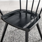 Modway Sutter Wood Dining Side Chair - Black-Non-Marking Foot Caps