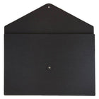 JAM Paper Kraft Button and String Tie Portfolio Large - 9 1/4 x 14 x 3/8 - Black Recycled-Fashioned from 100% recycled durable kraft pressboard and features a secure button and string closure