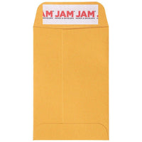 Jam Paper #4 Coin Business Commercial Envelopes with Peel and Seal Closure - 3" H x 4 1/2" W - Brown Kraft Manila - 100 Pack-Color: Brown Kraft Manila
