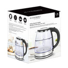 JS Gourmet 1.8 L Glass Electric Kettle-Transparent glass body