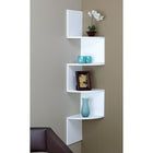 Nexxt Provo Corner Shelf Wood, White, 57" x 12" x 12"-Material: the wall shelf is made of high-quality, durable medium-density fiberboard (MDF) that provides stability. rely on the shelf to keep your items safe and sound, with a visually pleasing finish
