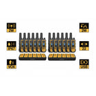 Dewalt Heavy Duty DXFRS800 Radio 12-Piece Set with 2 6-Port Chargers-IP67 Standard Dustproof & Waterproof 