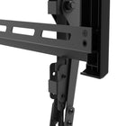 Kanto Low Profile Tilting Portrait TV Wall Mount - Black-22.4” (57 cm) dual stud wall plate accommodates 16" stud spacing
