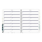 Blueline 2027 14-Month Monthly Planner with Twin-Wire Binding - 11" x 8-1/2" - Dramatic Floral-100% post-consumer recycled paper