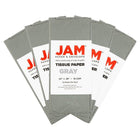 JAM Paper Tissue Paper - Silver/Grey - 50 Sheets-Elegant wrapping accessory for gifts, gift baskets, decorating, and more!