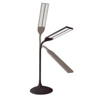 OttLite Pivot LED Desk Lamp with Dual Shades - Clearsun - Black-3 color temperature modes (warm white, bright white and ClearSun natural daylight)