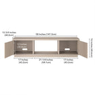 Hudson&Canal Dorian TV Stand for TV's up to 65" - Alder White-Features easy assembly