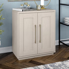 Hudson&Canal Tillman 28"W Accent Cabinet - Alder White-Crafted of sturdy MDF materials in an alder white finish