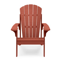 Backyard Lifestyles Adirondack Chair - Red-Durable Weather Resistant Polystyrene: HIPS, High Impact Polystyrene.