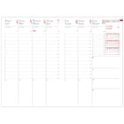 Quo Vadis Minister Prestige Weekly Planner - 16 cm W x 24 cm H - Roma Assorted Colours - Bilingual-Roma: Navy, Dark Green