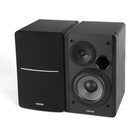 Edifier R1280DB Modern Sound Classic Design Powered Bluetooth Bookshelf Speakers - Black-Adjust the volume and toggle inputs at your fingertips from remote control. Bass and treble control located on the side of main speaker
