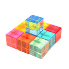 TickiT Gem Cubes - Set of 10-Kid-friendly design: These chunky cubes are finished with smooth edges that are perfect for small hands. They're also lightweight and easy to clean