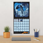 DateWorks 2026 16-Month Wall Calendar - 12" x 12" - Star Wars - Bilingual-Features monthly pages for January to December 2026, as well as the last 4 months of 2025
