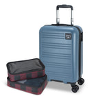 Roots Chalet 19" Hardside Carry-on Spinner Luggage - Misty Blue-Equipped with an integrated TSA-approved lock for enhanced security