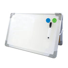 Flipside Desktop Easel Set with Pen and Two Magnets - 20" x 16"-Lightweight aluminum frame with rounded plastic corners for style and safety