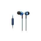 Sony EX110 Series Premium EX Series In-Ear Headphones, Blue (MDREX110AP/L)-Integrated microphone and smartphone playback control