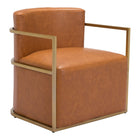 Zuo Xander Accent Chair - Brown-Assembly not required