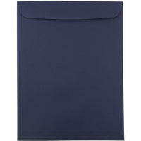 JAM Paper 10 x 13 Open End Catalog Envelopes with Gum Closure, Navy Blue, 25 Pack (12828427A)-Navy Blue Open End Catalog Envelopes