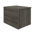 Nexera James Nightstand With 2-Drawers - Grey Oak-2 convenient storage drawers on solid metal slides