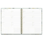 Orange Circle Studio 2027 Extra-Large Spiral Planner - 11" x 8-1/2" - Sage Floral - Bilingual-Lies flat for ease of writing