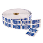 Blueline "Admit One" Tickets with Coupon - Double Roll - Bilingual - Blue - 1000/Roll-1000 Tickets with coupons
